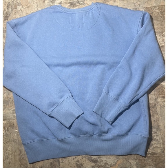 WILDFANG Crewneck Sweatshirt Women's Size Medium Blue Pullover Embroidered Logo - Picture 3 of 5